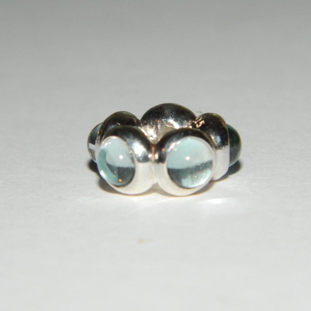 Pandora Seaside Kiss Blue Topaz Charm